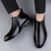 Men's Casual Leather Boots Men's High Top Men's Boots Martin Boots Short Boots Men's Shoes_vogvips.com
