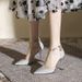 Small Size313233Baotou Sandals For Women, Unique Design, Elegant Style, Thin Heel, One-Strap High Heels, Large Sizes_vogvips.com