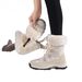 Snow Boots, Women's Outdoor Hiking Boots, Anti Slip Thick And Warm Boots, High Top Cotton Shoes, Women's Midsole Boots_vogvips.com