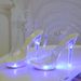 Women's Shoes 1099-F 34-43 Sexy Super High Heels Luminous Stiletto Platform Sandals Transparent Model Crystal Shoes Wedding Shoes_vogvips.com