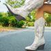 Women Boots Knee High Boots Heel Boots Women Ankle Boots Autumn Winter Short Boots Autumn Winter New Plus Size Embroidered Knight Long Mid Heel Women_vogvips.com