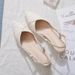 Style Pointed Toe Chunky Single Shoes 2024 One Strap Open Back Mid Heel Sandals For Women Summer Versatile_vogvips.com