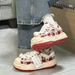 Platform elevating men's shoes Fashion shoes for men and women couples shoes_vogvips.com