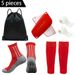 Outdoor Sports Combination Anti Slip Sports Football Socks Sports Ball Bag Bandage Socks Leg Guards Knee Pads_vogvips.com
