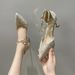 French-style Pearl High-heeled For Women, Thin Heel, 2026 Spring-summer New Model, Youthful And Fresh, Single-strap_vogvips.com