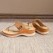 Summer Sandwich Massage Comfortable Cool Slippers For Women Slope Heels Vacation Beach Shoes Minimalist_vogvips.com