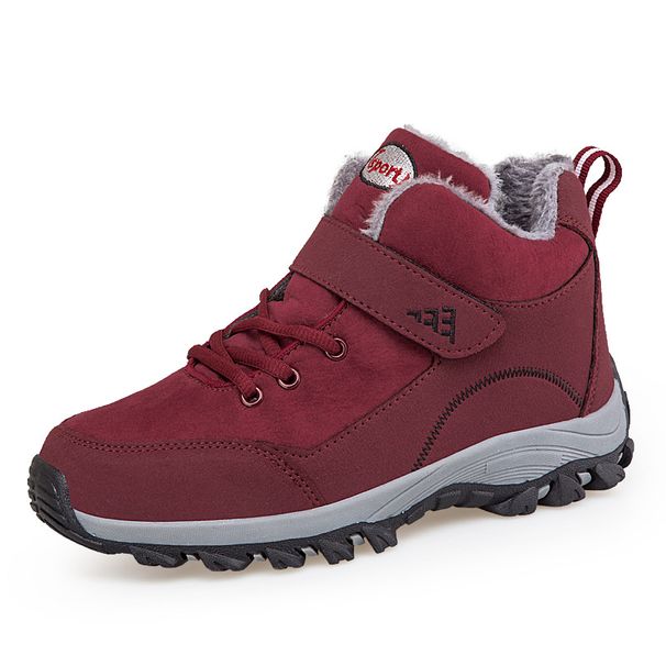 Elderly Shoes, Dad And Mom, Winter Velvet Warm High Top Cotton Shoes, Middle-aged And Elderly Shoes, Anti Slip And Waterproof Soft Soled Sports Shoes_vogvips.com