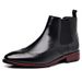 New men's Brock leather boots Fashion trend short boots casual business men's boots_vogvips.com