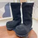 Top Quality Alaska Fur High Snow Boots Women Lamb Slip On Half Booties Pumps Heels Round Toe Designer Plaque Ski Comfor_vogvips.com