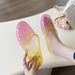 Summer New Crystal Closed-toe Sandals Women, Flat-soled Indoor Non-slip Sandals, Hollow Jelly Shoes For Outdoor Wear_vogvips.com