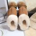 Sheepskin Wool Integrated Star Slippers 2025 New Snow Boots High Heel Winter Fleece Thick Sole Warm Outdoor Wear For_vogvips.com
