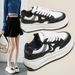 Little White Shoes Female Students Thick-soled Heightening Sports Board Shoes Tide Leisure Street Shooting_vogvips.com