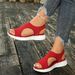 Women's Plus Sandals For Foreign Trade, 2021 Summer New Style, European And American Velcro Rhinestone Beach Sandals,_vogvips.com
