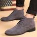 European Warm Series New Trendy British Pointed Leather Korean Style Casual Large Size Martin Boots Men's Shoes_vogvips.com