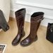 Platform Knight Women's Leather Over-the-Knee Black Long High-End Slimming Autumn Winter Martin Boots Cool_vogvips.com