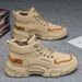 European Warm Series High-top Men's Shoes 2025 Winter New Workwear Style Outdoor Hiking Safety Construction Site Work Non-slip Wear-resistant_vogvips.com
