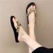 Rhinestone Flip-flops Women Go Out Flash Pinch Slippers Summer Non-slip Flat Bottom Home Shoes Sequined Beach Cool Slippers_vogvips.com