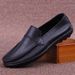 Casual Versatile Slip-On Soft Sole Breathable Men's Thin Loafers Lightweight Commuter Leather Shoes_vogvips.com