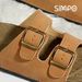1 Pair Of Leather Sandals For Men And Women Beach Sandals 2025 Designer Men's Comfortable Slipper Original Brands Shoes_vogvips.com
