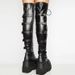 Large Size Over-the-Knee Waterproof Platform Wedge Long Women's New Martin Riding Boots_vogvips.com