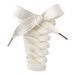 Shoe Accessories smile shoelaces ouder bread shoelaces white beige 2cm widened flat metal head shoelace rope a pair_vogvips.com