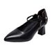 French-style Pointed-toe Leather Paired With Skirts Cheongsams, High-heeled Shoes, 2024 Spring And Autumn New Model,_vogvips.com