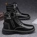 WalkPrime High-top Autumn Outdoor Hiking Safety Work Martin Boots Men's Motorcycle Sports Trendy Shoes_vogvips.com