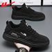 Huili Men's Shoes Autumn/Winter 2026 New Model, Fleece-Lined Leather Outdoor Men's Sneakers, Men's Casual Sports Shoes_vogvips.com