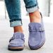 New Style Sandals And Slippers For Women, With A Buckle On The Scalp, Solid Color Half Slippers, Size 43, Casual Women's_vogvips.com