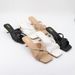 Women's Shoes Summer New Square Toe Low Heel Sexy Sandals For Wear Outside, Versatile Fashion Stiletto Heel Plus Size Black Slippers_vogvips.com