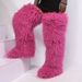 1178225343@qq.com Cross-Border Autumn Winter Outdoor 72cm Thigh High Beach Wool Over-the-Knee Fur Snow Boots Women_vogvips.com
