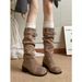 British Style Over-the-Knee Chunky Heel Long For Women 2024 New Summer Versatile Height Increasing Slimming Riding Boots_vogvips.com