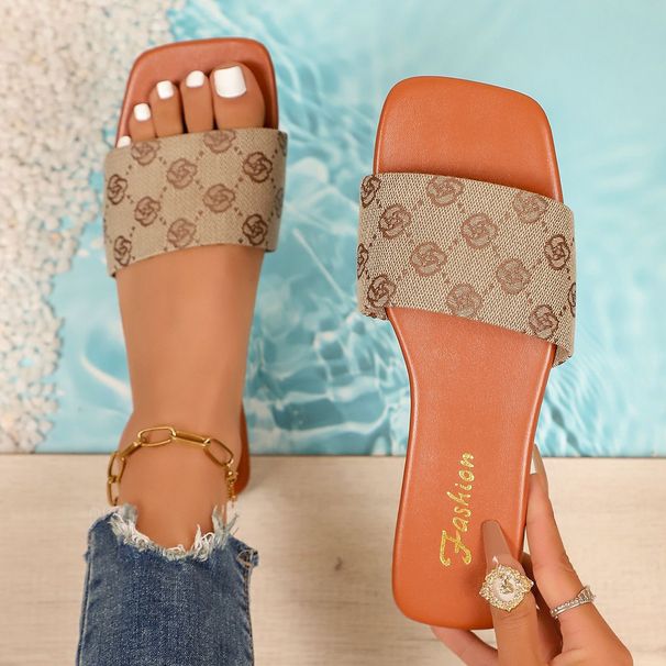 2026 New Square Toe Embroidered High Heeled Slippers For Women With Exposed Toes Slim Heels Fashion Shoes Sandals_vogvips.com