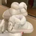 Cute Warm Ankle Boots Winter Women's Bow Warmth Plush Bow Cotton Shoes 2024 New Waterproof Down Cloth Short Barrel Snow Boots_vogvips.com