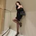 2026 Park Chae-young Summer New Small Square High Heel Sandals For Women With Open Back Metal Iron Toe Patent Leather_vogvips.com