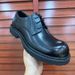 New Work Round Toe 2024 Chunky Casual Leather Men's Internet Celebrity Business Formal Shoes_vogvips.com