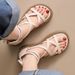 Popular Platform Sandals For Women, Summer 2024 New French Style, High-end Black Retro Beach Roman Shoes_vogvips.com