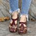 2026 Cross-border Plus Size In-Stock European And American Casual Wedge Flat Color-Block Velcro Sandals For Women,_vogvips.com