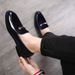 Men's Pointed Toe Stylist Leather Trendy Hidden Heel Business Loafers Slip-On Lazy Shoes_vogvips.com