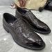 Men's Brock Carved Business Casual British Versatile Breathable Handmade Leather Shoes, Wedding Shoes ,_vogvips.com