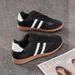 Dexun Women's Summer Breathable White Shoes, Korean Style Versatile Flat Sports Casual Sneakers_vogvips.com