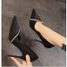 2025 Spring New Pointed Toe Patent Leather Solid Color Slip-On Shallow Mouth High Heels Commuting Interview French Style_vogvips.com