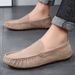 New Men's Casual Bean Shoes Trend A Slip-on Lazy Shoes Driving Foot Set Men's Shoes_vogvips.com