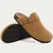 Shevalues Cork Suede Clogs For Women Cork Slippers Summer Cork Sandals Fashion Beach Slides Classic Mules Men Clogs Baotou Shoes_vogvips.com