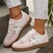 Mesh Large Size White Women S Spring And Summer New Casual Breathable Versatile Sports Flat Baseplate Shoes_vogvips.com