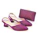 The new laser perforated iron diamond shoes bag matching women's suit fashion_vogvips.com