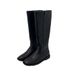 Korean High Boots For Women, Square Toe, 2024 Autumn New Long Over-the-Knee Versatile Riding Boots, Suede Slip-On_vogvips.com