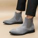 Men's Winter Chelsea Boots High Top Pointed Toe Ankle Boots Fashion Casual Slip-On Martin Boots For Big Size (38-48)_vogvips.com