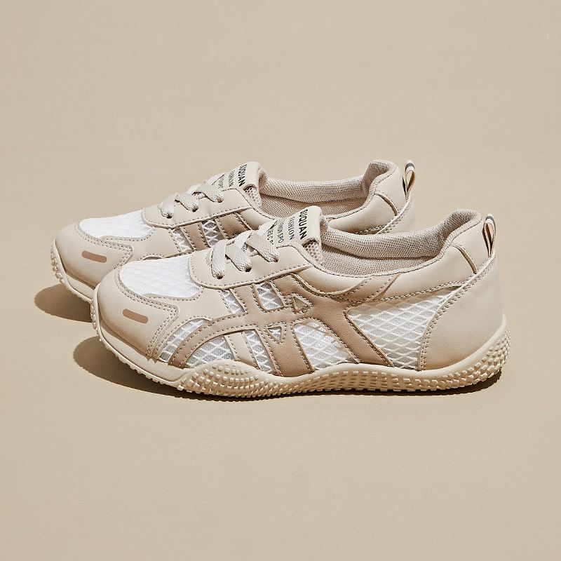 Daddy Shoes Female Student Sports Thick-soled Heightening Shoes Casual Mesh Breathable_vogvips.com