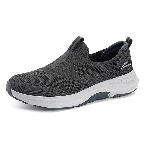 Men Fly Woven Breathable Walking Sneakers, Large Size Up To 46 Lightweight Casual Sports Footwear For Elderly Daily Wear_vogvips.com